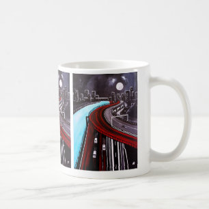 Suspended over the Blue Painting by Alfred Fox Coffee Mug