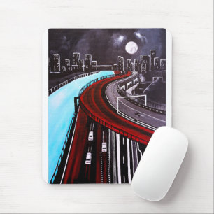 Suspended over the Blue Painting by Alfred Fox Mouse Mat