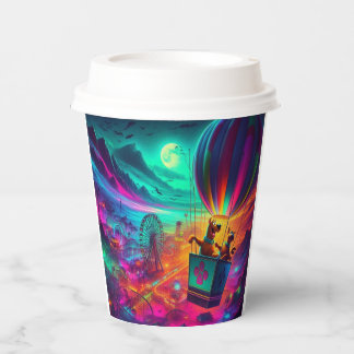 Suspended Over The Scream Park Paper Cups