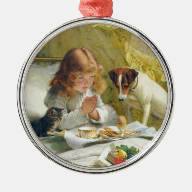 Suspense by Charles Burton Barber Metal Tree Decoration (Front)