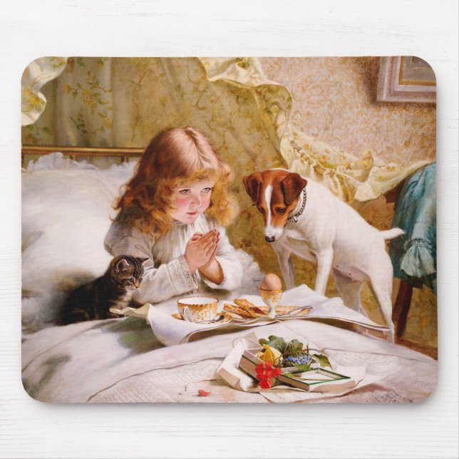 Suspense by Charles Burton Barber Mouse Mat (Front)