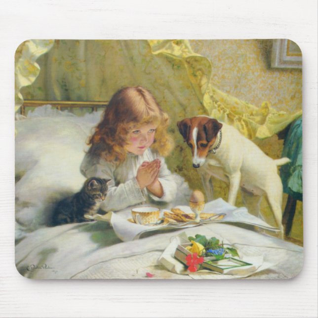 Suspense by Charles Burton Barber Mouse Mat (Front)