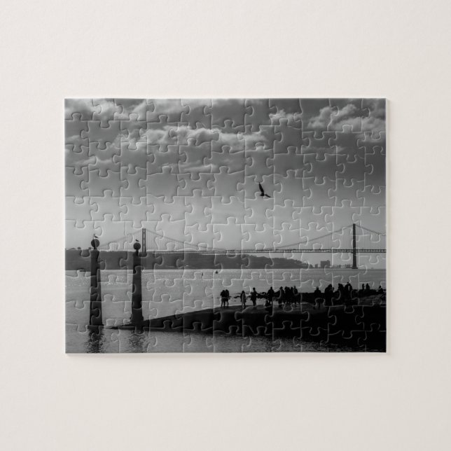 Suspension Bridge in Lisbon Jigsaw Puzzle (Horizontal)