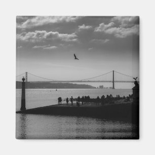 Suspension Bridge in Lisbon Magnet