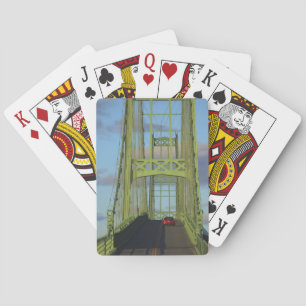 Suspension bridge onto Little Deer Isle Playing Cards