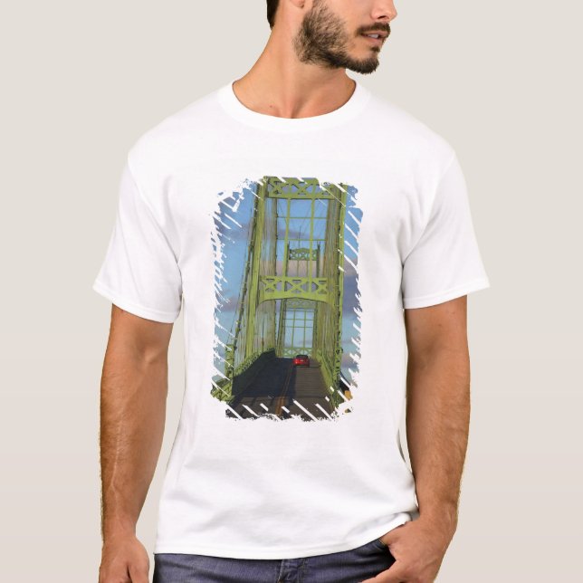 Suspension bridge onto Little Deer Isle T-Shirt (Front)