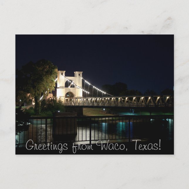 Suspension Bridge Postcard (w/Text) (Front)