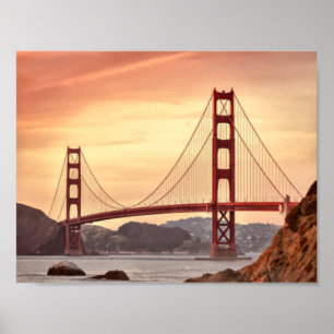 Suspension bridge poster