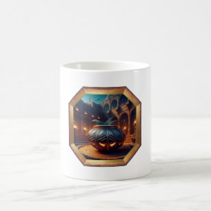Suspicious Flowerpot Lurks In Courtyard Coffee Mug