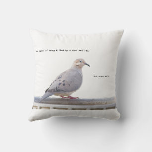 Suspicious-Looking Dove Cushion