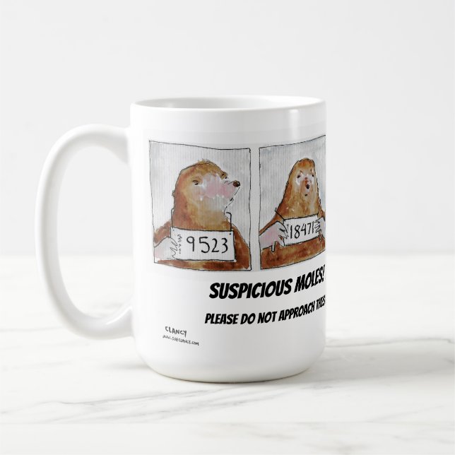 Suspicious Moles Contact Dermatologist Mug (Left)