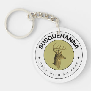 Susquehanna Deer With No Fear Acrylic Keychain