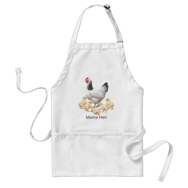 Sussex Chicken Mama Hen and Chicks Standard Apron (Front)