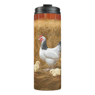 Sussex Chicken Mama Hen and Chicks Thermal Tumbler
