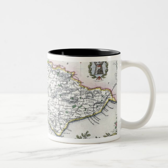 Sussex, engraved by W. Schmollinger Two-Tone Coffee Mug (Right)
