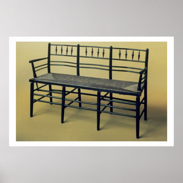 Sussex rush-seated chair (wood and rush) poster (Front)