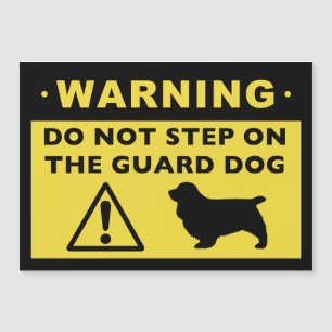 Sussex Spaniel Funny Guard Dog Warning
