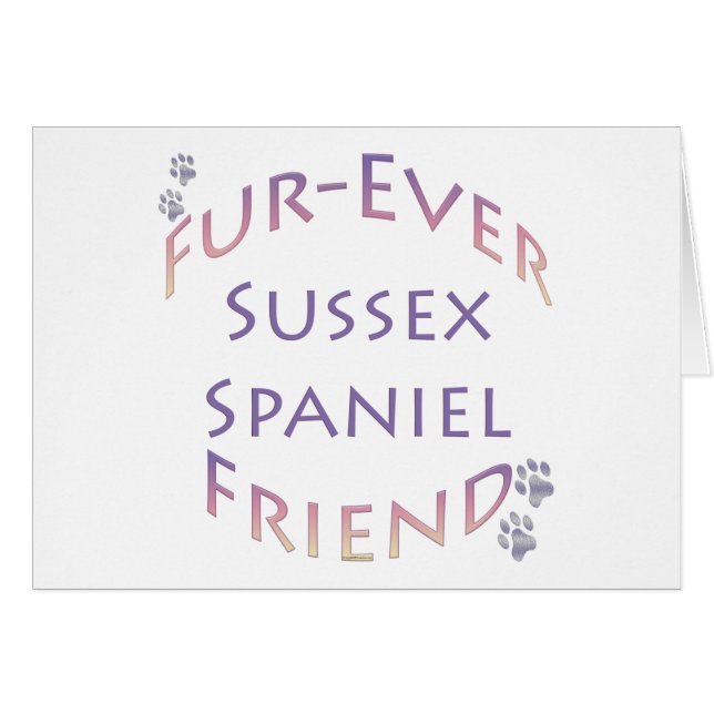 Sussex Spaniel Furever Friend (Front Horizontal)