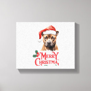 Sussex Spaniel Happy Christmas Canvas Print