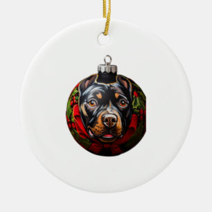 Sussex Spaniel Happy Christmas Ceramic Tree Decoration