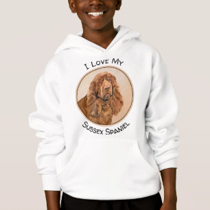 Sussex Spaniel Painting - Cute Original Dog Art