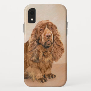 Sussex Spaniel Painting - Cute Original Dog Art iPhone XR Case
