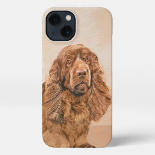 Sussex Spaniel Painting - Cute Original Dog Art iPhone 13 Case