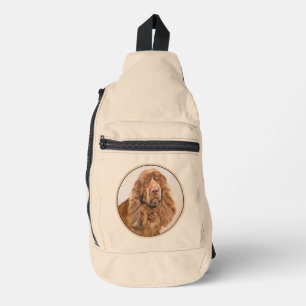 Sussex Spaniel Painting Cute Original Pet Dog Art Sling Bag