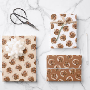 Sussex Spaniel Painting Cute Original Pet Dog Art Wrapping Paper Sheet