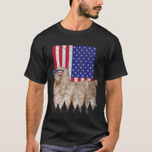 Sussex Spaniel Patriotic Dog Usa Pride American Fl T-Shirt
