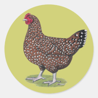 Sussex: Speckled Hen Classic Round Sticker