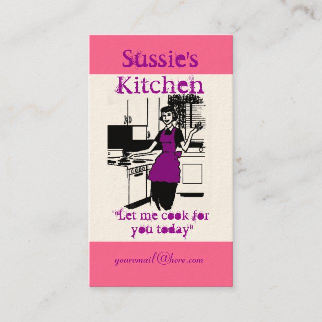 Sussie's Kitchen Business Card (Front)