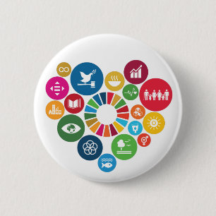 Sustainability Goals Advocacy Community Action 6 Cm Round Badge