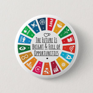 Sustainability Goals Advocacy Community Action 6 Cm Round Badge