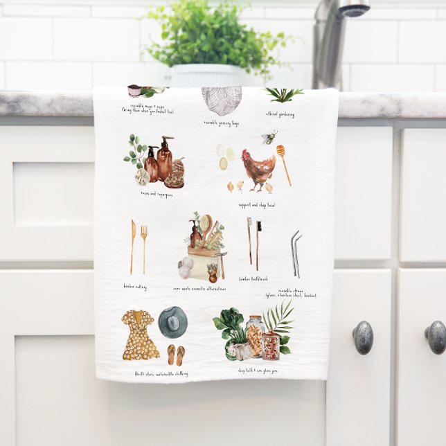 Sustainable Lifestyle Eco Guide | Zero Waste  Tea Towel (Creator Uploaded)