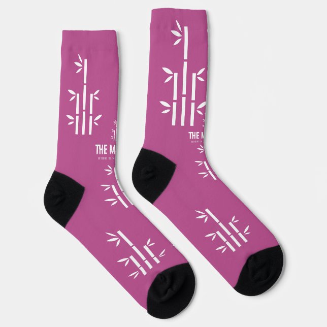  Sustainable Premium Crew Sock(Light Purple)  Socks (Right)