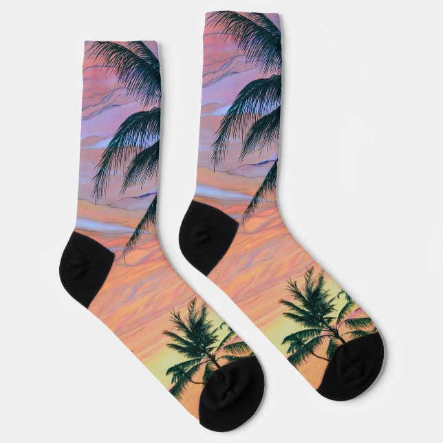 Sustainable Premium Crew Sock Sunrise/Sunset (Right)