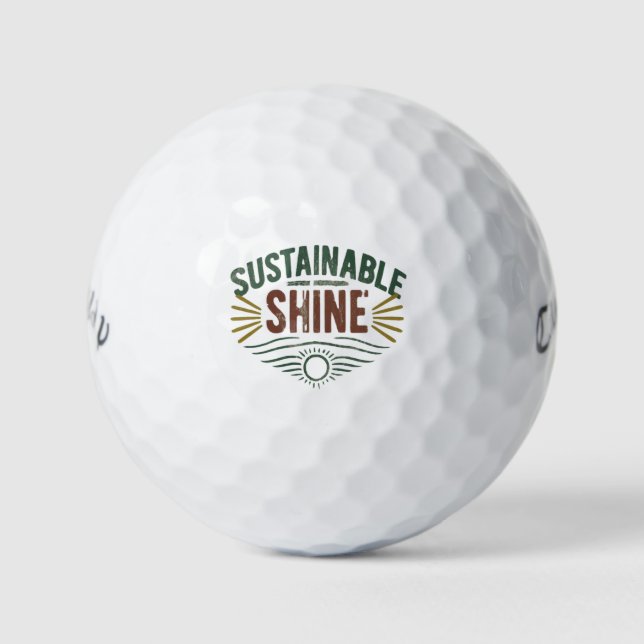 Sustainable Shine  Golf Balls (Front)