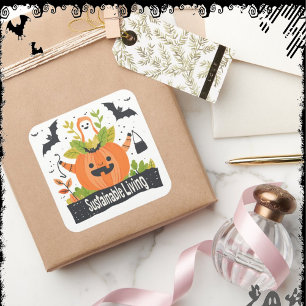 SustainableLiving ExDesigner Halloween Square Sticker