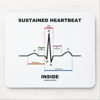 Sustained Heartbeat Inside (Electrocardiogram) Mouse Mat