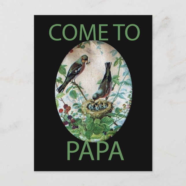 Sustaining the Flock: Capturing Nurturing Parental Postcard (Front)