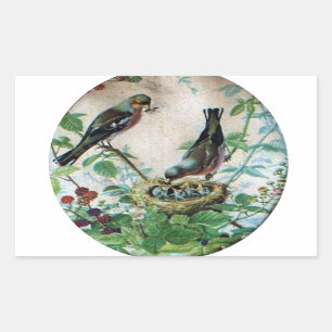 Sustaining the Flock: Capturing Nurturing Parental Rectangular Sticker