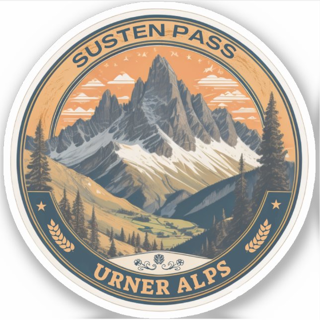 Susten Pass, Swiss Alpine Mountain Road (Front)
