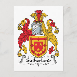 Sutherland Family Crest Postcard