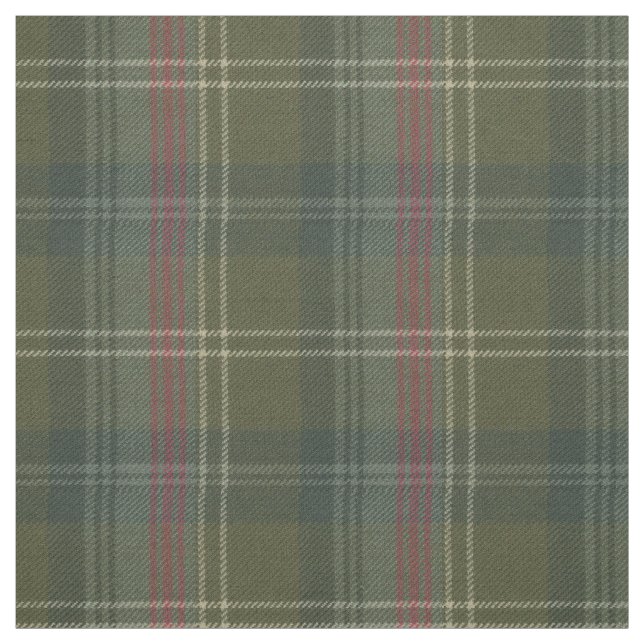 Sutherland Old Weathered Scottish Tartan Fabric (Swatch)