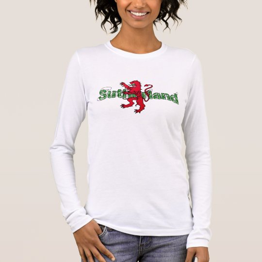 Sutherland Scottish lion Scottish Tartan clan Long Sleeve T-Shirt