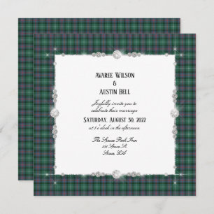 Sutherland Scottish Tartan  Invitation