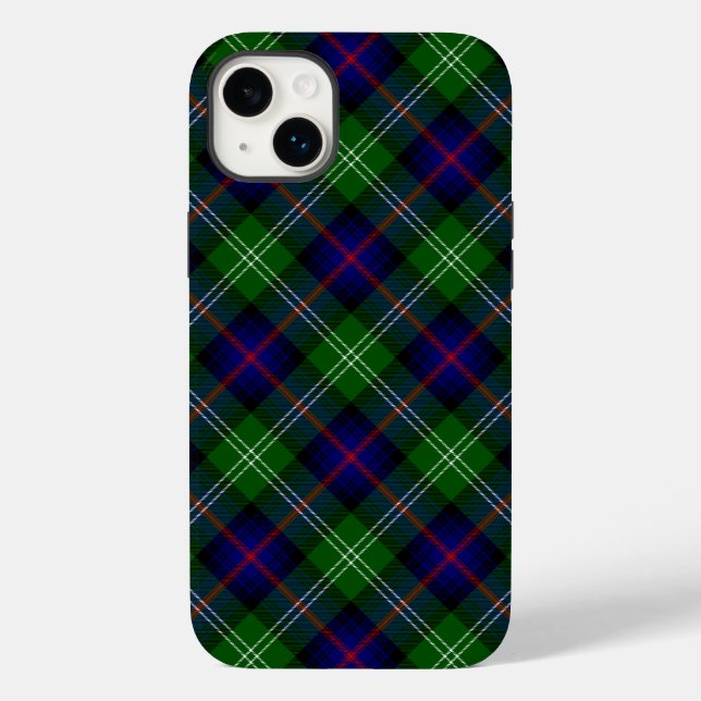 Sutherland tartan blue green plaid Case-Mate iPhone case (Back)