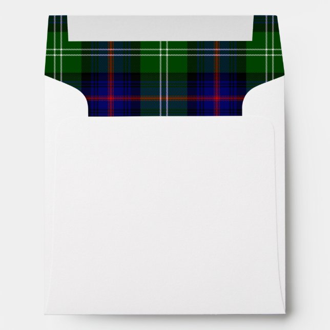 Sutherland tartan blue green plaid envelopes (Back (Bottom))