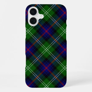 Sutherland tartan blue green plaid iPhone 16 plus case